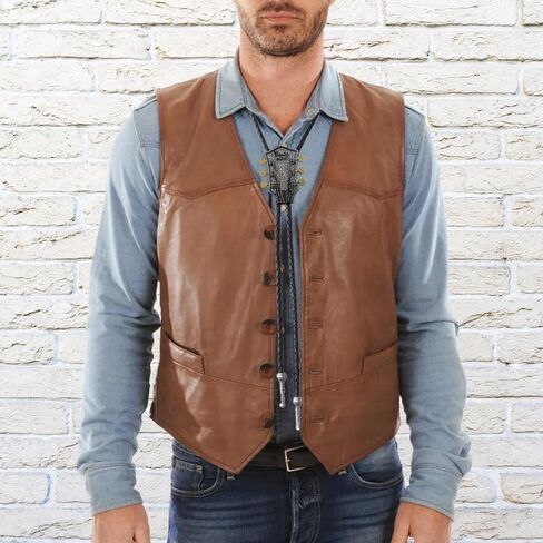Joxevyia Bolo Tie for Men Leather Rope Bolo Necktie Western Cowboy Tie Unisex Bola Tie Gift for Him in Saudi Arabia