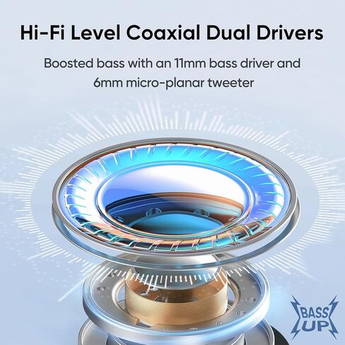 realme True Wireless Buds Air 6 Pro, 11mm Dynamic Drivers and 6mm Tweeter, 40 Hrs Play Time, 50 dB ANC, LHDC, 55ms Low Latency, 3D Spatial Sound, IP55 Water Resistant, Bluetooth 5.3, Silver in Kuwait