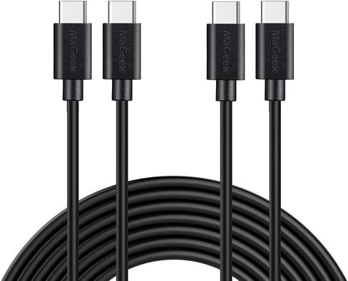 MaGeek USB C to USB C Cable 10ft, [10 Foot] Super Long iPhone 15 Fast Charger Cable, 60W PD USB-C Charging Cord for iPhone 15, iPad, MacBook Pro, Samsung Galaxy S24,S23,S22, and More (Black) in Saudi Arabia