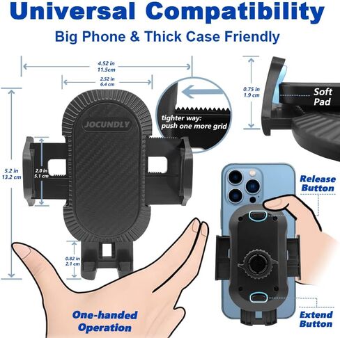 حامل هاتف السيارة لـ 2020-2023 Mercedes Benz GLB Class [جراب سميك صديق] حامل الهاتف المحمول ودعامة الملاحة الخلوية وفتحة تهوية وإكسسوارات السيارات، جميع الهواتف in Kuwait