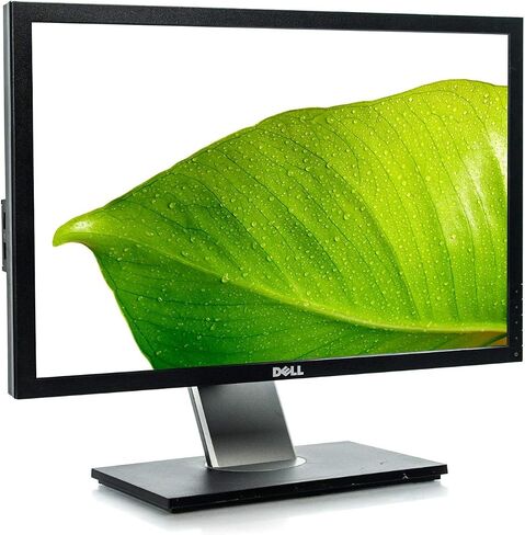 شاشة Dell P2210T سوداء عريضة مقاس 22 بوصة بدقة 1680 × 1050 شاشة LCD مسطحة وكابل DVI وكابل VGA (متجدد) in Saudi Arabia
