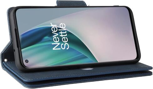 حافظة هاتف Asuwish لهاتف OnePlus Nord N10 5G وغطاء محفظة وواقي شاشة من الزجاج المقسى وحامل بطاقة الائتمان من الجلد وحامل خلية One Plus N 10 G5 1 Plus 10N 1plus One+ 1+ N105G للنساء والرجال باللون الأزرق in Saudi Arabia