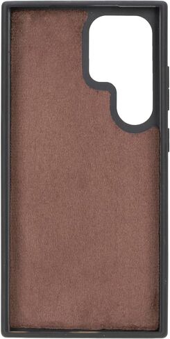 Bayelon Wallet Case Compatible with Galaxy S25 Ultra, Genuine Leather Flip Case, Leather Case with Card Holder, RFID Blocking Magnetic Phone Wallet Case (Vintage Brown) in Kuwait