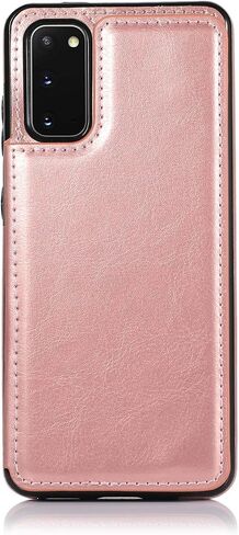 ZYZX Samsung Galaxy S10 Lite (2020) Cash Wallet Case, Galaxy M80S PU Leather Kickstand Card Holder Slots Case Double Clasp and Durable Shockproof Phone Cover for Samsung Galaxy A91 Pink-SK in Kuwait