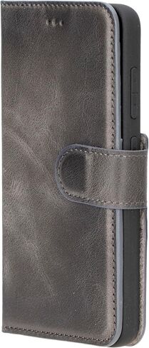 Bayelon Wallet Case Compatible with Galaxy S25 Ultra, Genuine Leather Flip Case, Leather Case with Card Holder, RFID Blocking Magnetic Phone Wallet Case (Vintage Brown) in Kuwait