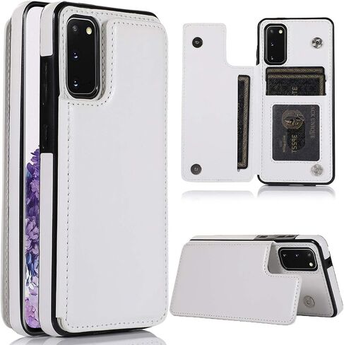 ZYZX Samsung Galaxy S10 Lite (2020) Cash Wallet Case, Galaxy M80S PU Leather Kickstand Card Holder Slots Case Double Clasp and Durable Shockproof Phone Cover for Samsung Galaxy A91 Pink-SK in Kuwait