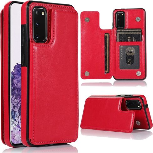 ZYZX Samsung Galaxy S10 Lite (2020) Cash Wallet Case, Galaxy M80S PU Leather Kickstand Card Holder Slots Case Double Clasp and Durable Shockproof Phone Cover for Samsung Galaxy A91 Pink-SK in Kuwait