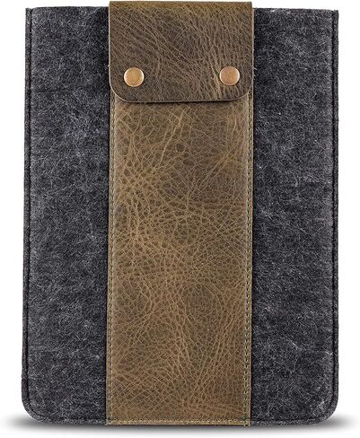 MegaGear Genuine Leather Tablet Sleeve Case for iPad Pro 11 inches, All Generations iPad Air & iPad (Camel, 12.9 Inch) in Kuwait