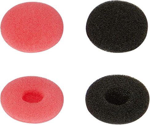 Earbud Tips Foam Ear Tips Replacement Earbud Tips Earbud Replacement Tips Earbud Tip Ear Bud Replacement Pieces Silicone Compatible with Sennheiser MX500 Earphones Earbuds Black+Pink 6 Pairs in Saudi Arabia