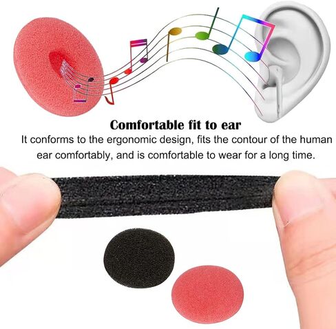 Earbud Tips Foam Ear Tips Replacement Earbud Tips Earbud Replacement Tips Earbud Tip Ear Bud Replacement Pieces Silicone Compatible with Sennheiser MX500 Earphones Earbuds Black+Pink 6 Pairs in Saudi Arabia