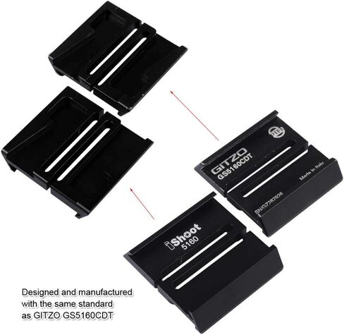 iShoot كاميرا الإفراج السريع لوحة محول المشبك محول متوافق مع GITZO GS5160CDT، يمكن تحويل لوحة الإفراج السريع من 39 مم Arca-Swiss تناسب إلى 50 مم GITZO ترايبود الرأس المشبك in Kuwait