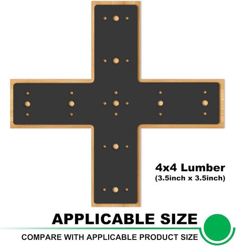 2pcs 24x13.5 Gable Plate Truss Bracket Pergola Mending Plate Heavy Duty for Wood 4x4/6x6 Lumber 12 Pitch Powder Coated White in Saudi Arabia