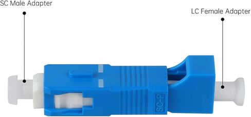 10 Pcs SC to LC Adapter,SingleMode 9/125um SC Male to LC Female Hybrid Optical Fiber Adapter Connector,Optical Equipment Tool for Visual Fault Locator,Optical Power Meter,Digital Communication in Saudi Arabia