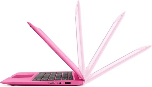 Windows 10 Computer Laptop Mini 10 Inch 32GB Ultra Thin and Light Netbook Quad Core CPU PC HDMI WiFi USB Netflix YouTube (Pink) in Saudi Arabia