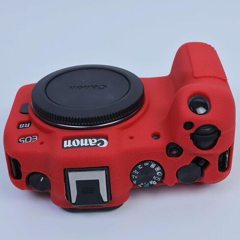 R8 Case, BMAOLLONGB Fullbody Ultra-Thin Lightweight Rubber Soft Silicone Housing Case Bag Cover for Canon Eos R8 (Red) in Kuwait