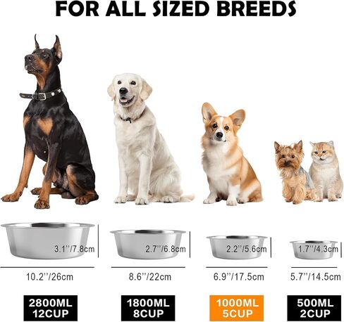 Raised Dog Bowl Stand for Medium & Large Dogs, Pet Food and Water Bowl, Tall Dog Food Bowl Stand,Adjustable Wide 7-10.7" Heights 9.8-13.4", Strong Elevated Dog Bowl Holder in Saudi Arabia