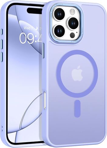 حافظة BENTOBEN لهاتف iPhone 16 Pro المغناطيسي، [متوافقة مع MagSafe] حافظة هاتف واقية شفافة غير لامعة مضادة للصدمات ومضادة لبصمات الأصابع للنساء والرجال لهاتف iPhone 16 Pro 6.3 بوصة، أسود in Saudi Arabia