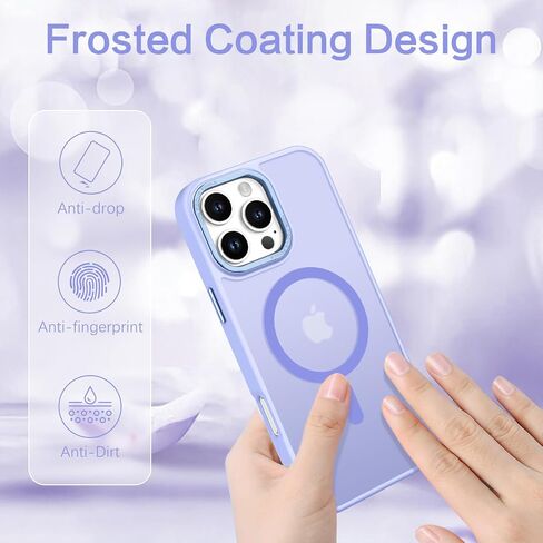 حافظة BENTOBEN لهاتف iPhone 16 Pro المغناطيسي، [متوافقة مع MagSafe] حافظة هاتف واقية شفافة غير لامعة مضادة للصدمات ومضادة لبصمات الأصابع للنساء والرجال لهاتف iPhone 16 Pro 6.3 بوصة، أسود in Saudi Arabia