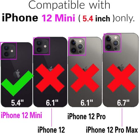 حافظة هاتف Asuwish لهاتف iPhone 12 Mini 5.4 بسحاب وغطاء خلوي قابل للفصل مع واقي شاشة من الزجاج المقسى وحزام فتحة حامل بطاقة زهرة iPhone12mini 5G i 12s iPhone12 12mini للنساء والفتيات باللون الأزرق in Saudi Arabia