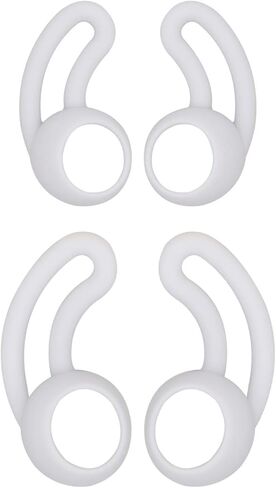 أطراف أجنحة بديلة لسماعات BeatsX، أطراف خطاف أذن من السيليكون فائق النعومة من Rayker، زوجان من أطراف أجنحة مقاس S/L (فضي) in Kuwait