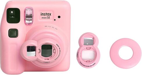 Selfie Mirror for Instax Mini SE/Mini 7+, Self-Portrait Selfie Mirror Close Up Lens Accessories Compatible with Fujifilm Instax Mini SE/7+/7s/9/8+/8 Instant Cameras - Pink in Kuwait