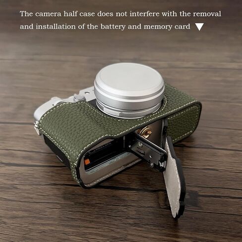 X100VI Case,PU Leather Camera Half Case Compatible with Fujifilm X100VI Digital Camera - Black in Saudi Arabia
