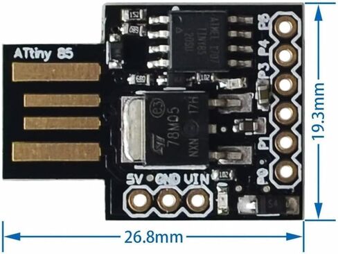 WWZMDiB Digispark Kickstarter ATTINY85 وحدة لوحة تطوير USB صغيرة عالمية متوافقة مع Arduino. in Kuwait