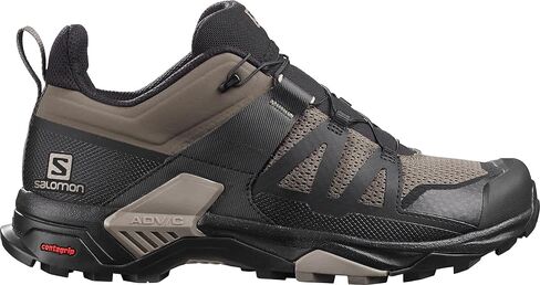حذاء Salomon X Ultra 4 للمشي لمسافات طويلة للرجال، حبل بنجي/أسود/كاكي عتيق، 9 in Saudi Arabia