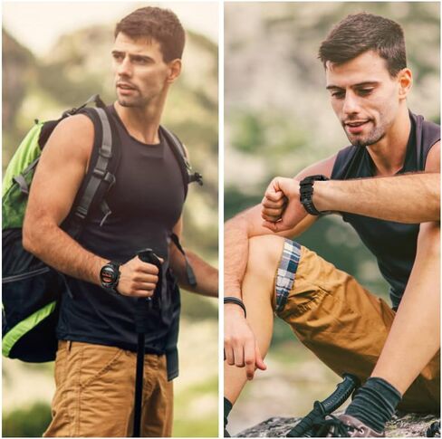 T Tersely (3 عبوات) لسوار Garmin Fenix ​​5X/6X/7X سهل التركيب بعرض 26 مم من السيليكون الناعم بديل لـ Garmin Fenix ​​7X/Fenix ​​5X Plus/Fenix ​​3/Fenix ​​3HR /Tactix7/Enduro2 - أسود + رمادي + أزرق in Kuwait