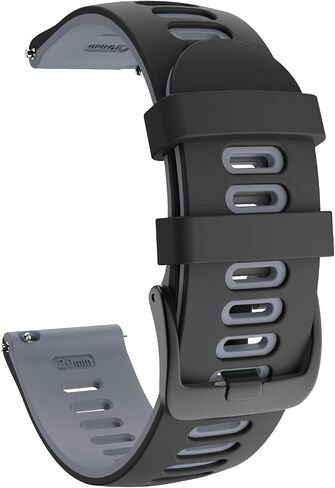 ISABAKE Soft Silicone Garmin Watch Strap for Garmin Vivoactive 3/Samsung Galaxy Active 2/Garmin Forerunner 245/245 Music 645/Forerunner 645 Music in Saudi Arabia