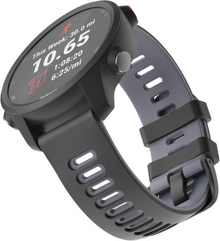 ISABAKE Soft Silicone Garmin Watch Strap for Garmin Vivoactive 3/Samsung Galaxy Active 2/Garmin Forerunner 245/245 Music 645/Forerunner 645 Music in Saudi Arabia