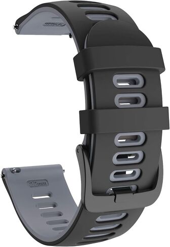 ISABAKE Soft Silicone Garmin Watch Strap for Garmin Vivoactive 3/Samsung Galaxy Active 2/Garmin Forerunner 245/245 Music 645/Forerunner 645 Music in Kuwait