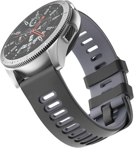 ISABAKE Soft Silicone Garmin Watch Strap for Garmin Vivoactive 3/Samsung Galaxy Active 2/Garmin Forerunner 245/245 Music 645/Forerunner 645 Music in Kuwait