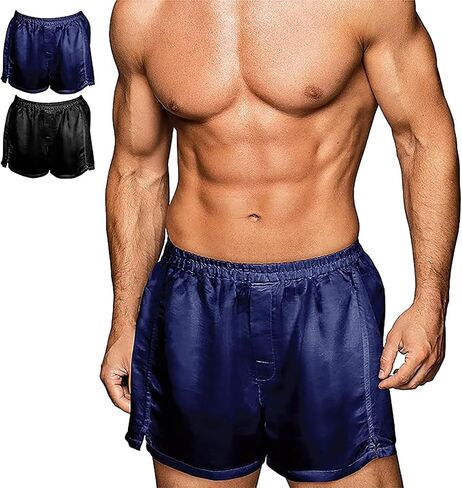 بوكسر حريري فاخر من تارا سارتوريا للرجال، عبوة من قطعتين، بوكسر حريري رجالي من التوت الطبيعي in Kuwait