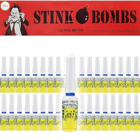 The Dreidel Company Hilarious Stink Vials Prank Kit - 3-Pack of Nasty Odor Glass Bottles for Epic Jokes (6-Pack (18 Vials))