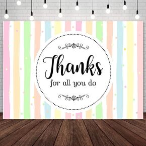 7x5ft Thanks for All You Do Backdrop Teachers Nurses Doctors Staff Employee We Truly Appreciate You Photography Background Official Retirement Party Decorations Banner