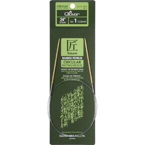 Clover 3016/24 Takumi Bamboo Circular 24-Inch Knitting Needles, Size 10.5