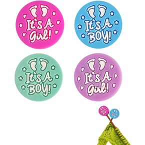 Toeloioh 4PCS 8PCS Knitting Needle Stoppers，Cartoon Letter Flower Spring Needle Point Protectors, Cute Knitting End Caps (Colourful-8)