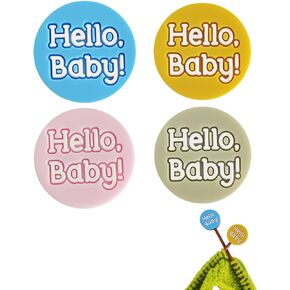 Toeloioh 4PCS 8PCS Knitting Needle Stoppers，Cartoon Letter Flower Spring Needle Point Protectors, Cute Knitting End Caps (Colourful-8)