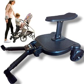 Universal Stroller Board 2-in-1, sit and Stand Stroller with Detachable seat. Suitable for Most Brands of Strollers of Strollers. max Lead 55lbs. Best Option.