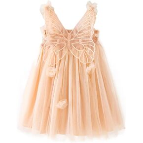 Toddler Baby Girl Tutu Dress Infant Tulle Sleeveless Butterfly Sundress Princess Party Dresses 6M-3T