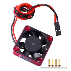 RC Motor Cooling Heatsink 28000RPM RC ESC Cooling Fan for RC Car 1/8 1/10 1/12 Scale 540 550 Brushless Motor (Gold-Black)