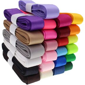 Jesep 100 Yards1 1/2 inch Soild Grosgrain Ribbon Assortment 1.5'' Flower Boutique Gift Wrapping Package Ribbon-DIY Crafts Bow Hair Headband Accessories Assorted Ribbon (4cm)