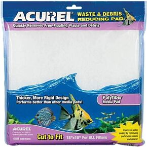 Acurel Ammonia Reducing Media Pad Aquarium and Pond Filter Accessory, 10-Inch by 18-Inch