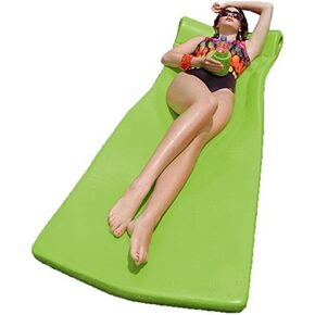 Pool Mate XX-Large Foam Mattress Swimming Pool Float, White with Bonus Kool Kan, Bronze