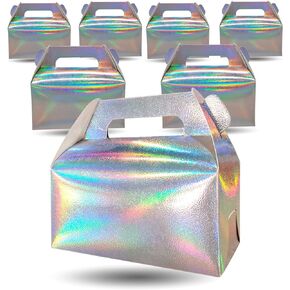 Gable Box,Rainbow Small Kraft Gift Box for Treats,50 Pack Party Favor Goodie Box for Kids birthday,christmas treat boxes for Birthday,Wedding,Baby Shower