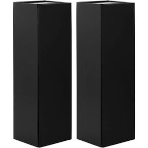 BLK&WH 2 Wine Gift Boxes 13.5x4.5x4 Inches, Wine Bottle Gift Boxes for Liquor and Champagne, Magnetic Closure Collapsible Wine Boxes (Matte Black)