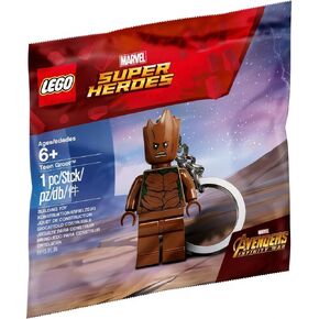 Lego Marvel Avengers Infinity War Teen Groot Keychain Polybag New