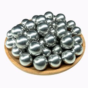 Alien Play 50 x 68 Caliber Self Defense Balls, Hard .68 Cal Aluminum Paintball Balls Fit For Byrna LE And Umarex T4E HDS HDR 68, 7.3 Grams Solid Kinetic Projectile For Home Defense And Target Practice