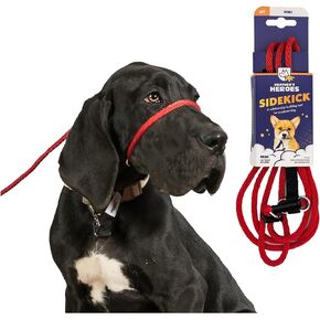 Heather's Heroes Sidekick Dog Headcollar with Leash - Effective Dog Training Tool for Leash Reactivity and Behavior Issues (Purple, Mini (1/4"))